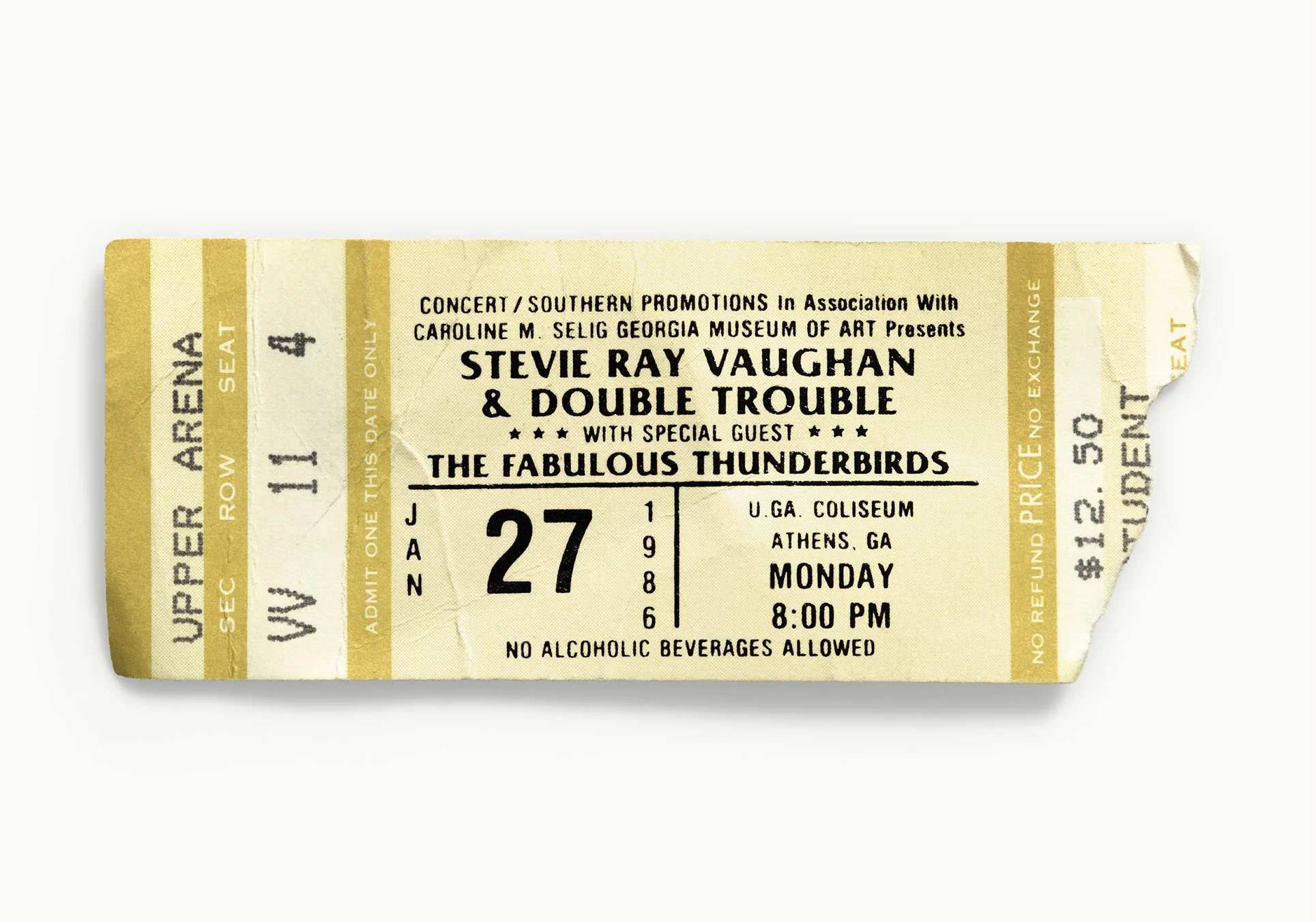 Stevie Ray Vaughan & Double Trouble, UGA Coliseum, Athens, GA 1986