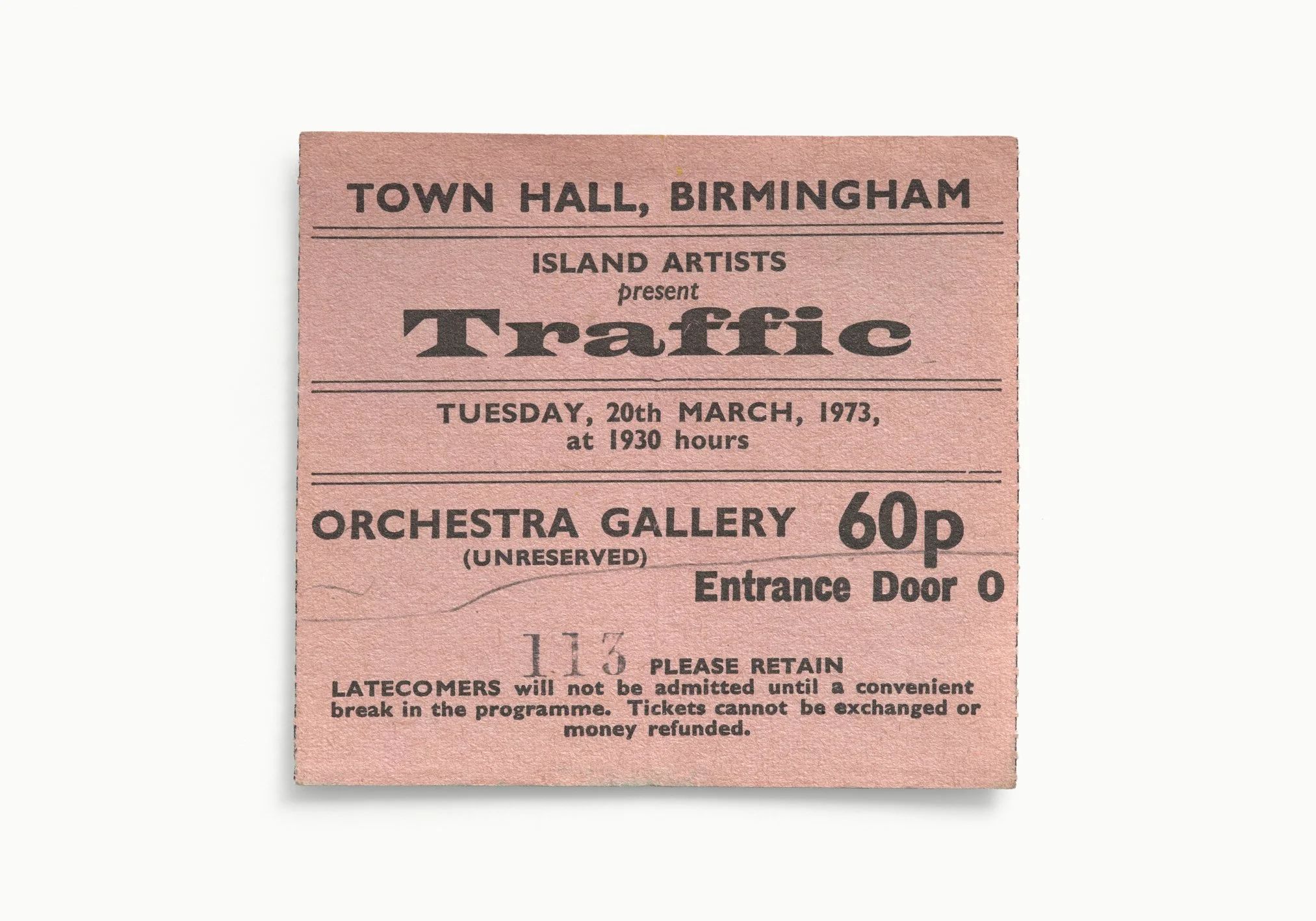 Traffic, Town Hall, Birmingham, UK, 1973