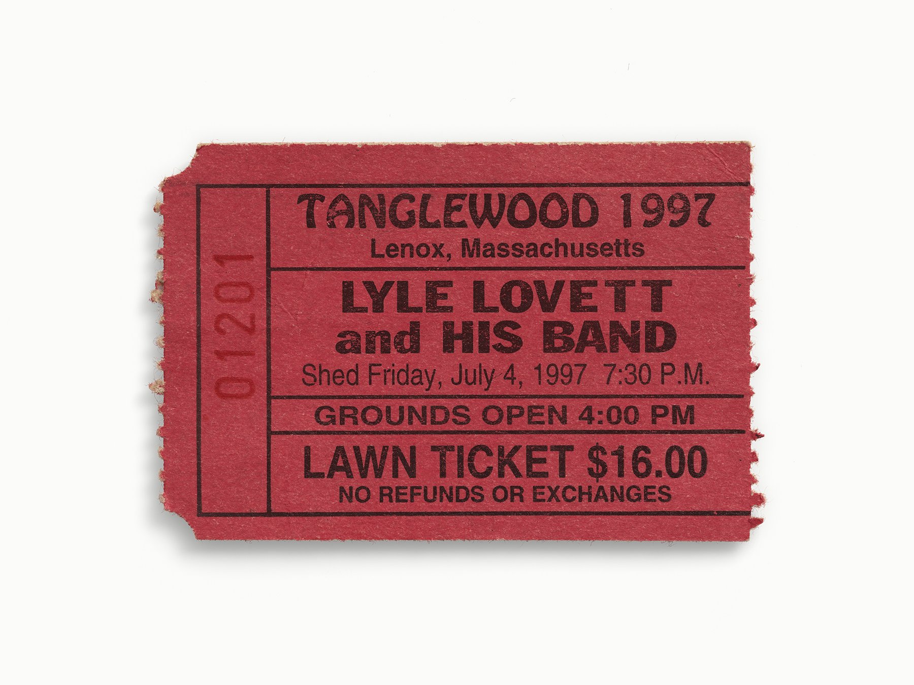 Lyle Lovett and His Band, Tanglewood, Lenox, MA 1997