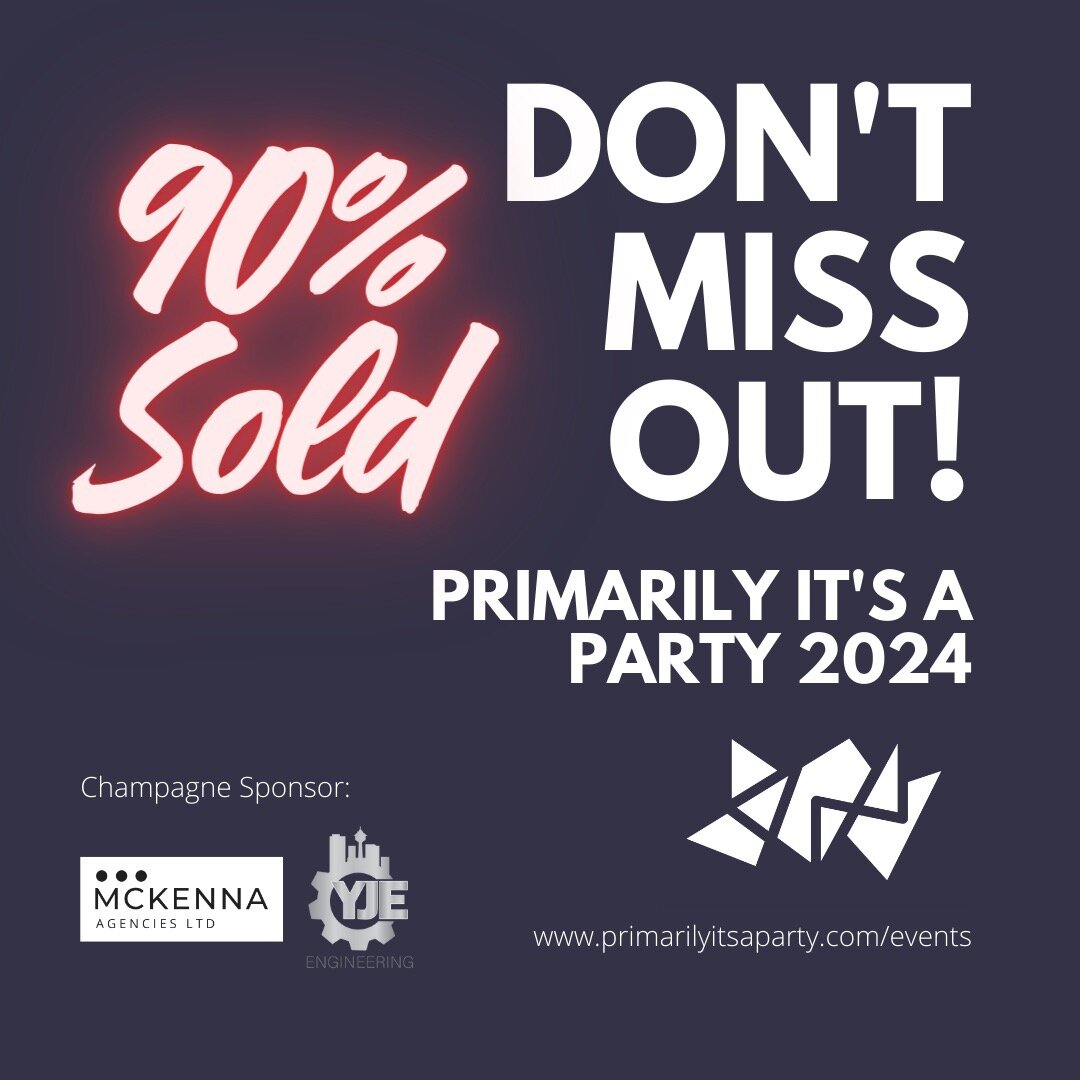 We're selling out fast! Three weeks to go before the party. Don't miss out!