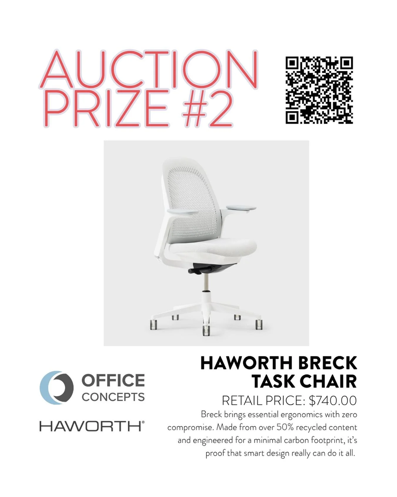 Donated by @officeconceptsinc and @haworthcalgary 

Breck&nbsp;brings&nbsp;essential&nbsp;ergonomics&nbsp;with&nbsp;zero&nbsp;compromise.&nbsp;Its&nbsp;three-zoned&nbsp;GeoStretch&trade;&nbsp;back&nbsp;is&nbsp;flexible&nbsp;yet&nbsp;firm,&nbsp;while&