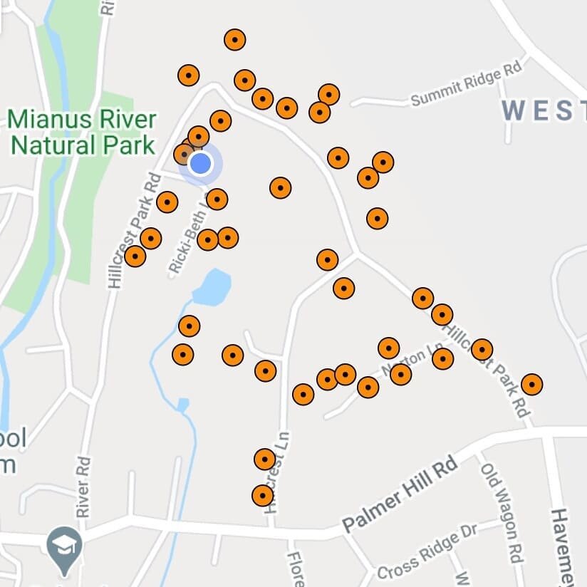 Happy Halloween from Hillcrest Park! Check out our Hillcrest Halloween Map of all homes participating in this year's Trick-or-treating with riddles! @hillcrestparkct #trickortreat #halloween #pumpkinpie