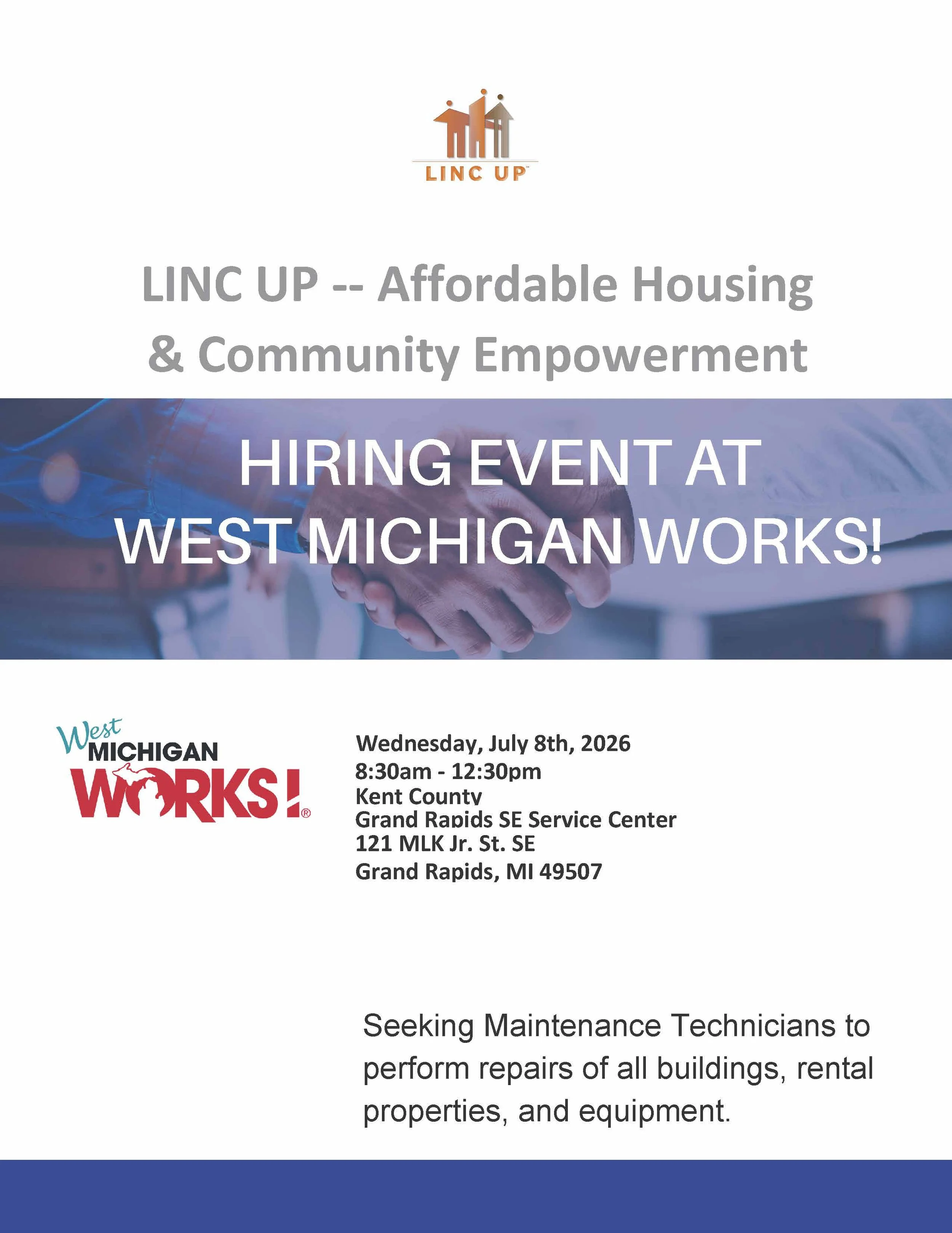 HIRING EVENT AT WEST MICHIGAN WORKS