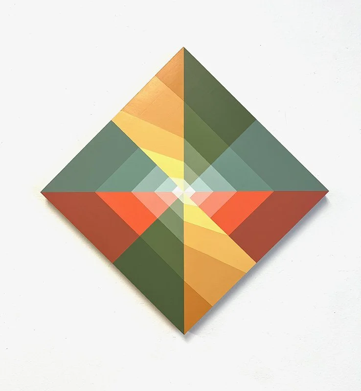 Sundog 41, 2023, acrylic on panel, 17" x 17"