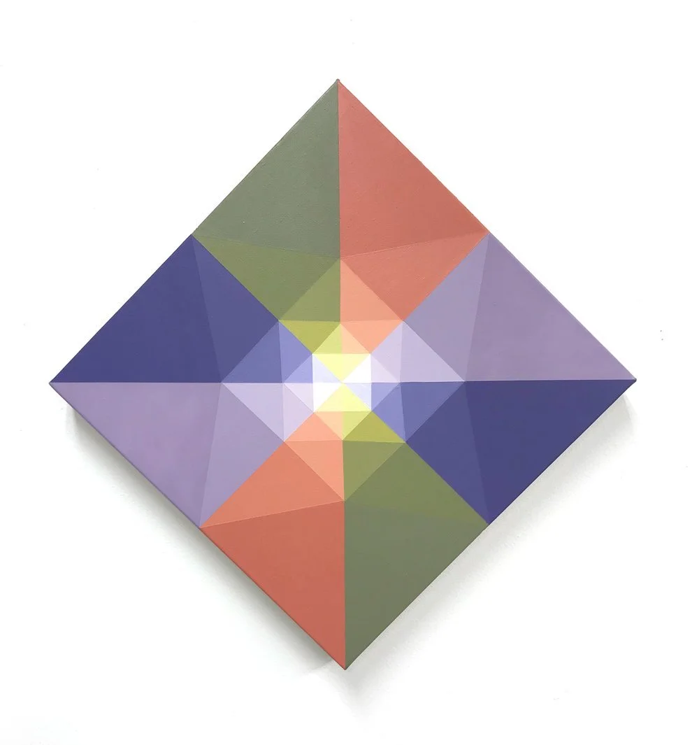 Sundog 3, 2021, acrylic on canvas,  17" x 17"