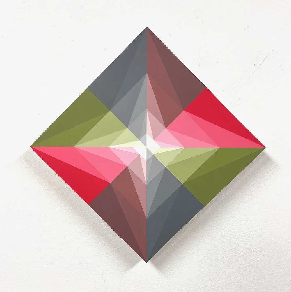 Sundog 36, 2023, acrylic on panel, 17" x 17"