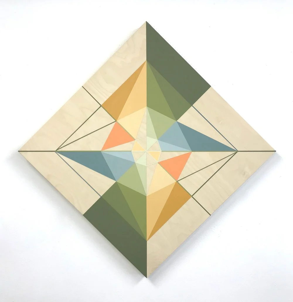 Sundog 19, 2022, acrylic on panel, 34" x 34"