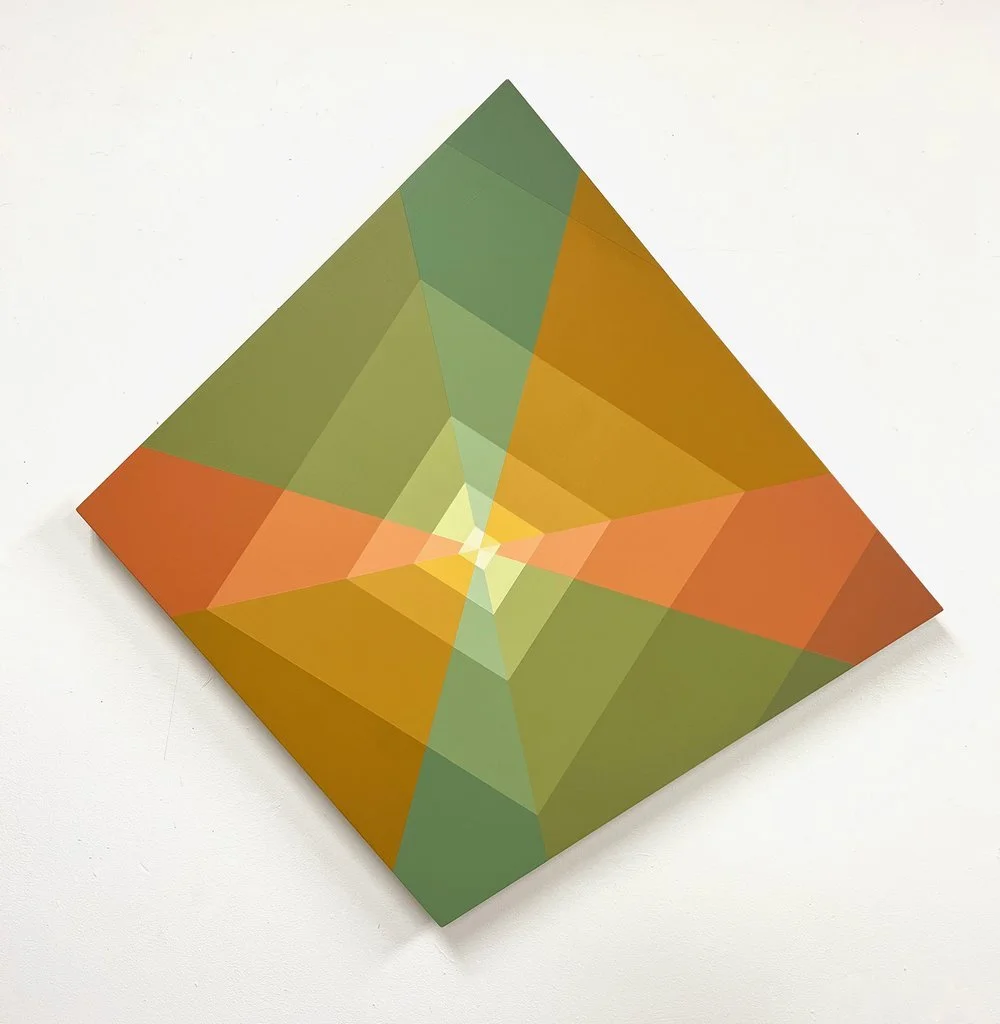 Sundog 23, 2022, acrylic on panel,  38" x 37",
Sold