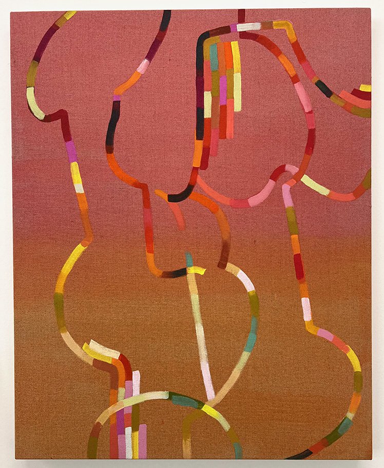 Breathless Length 2, 2025
Distemper and acrylic on linen
30" x 24"