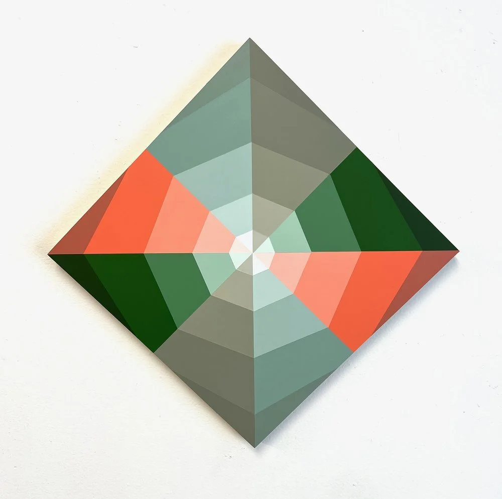 Sundog 39, 2024, acrylic on panel, 17" x 17"