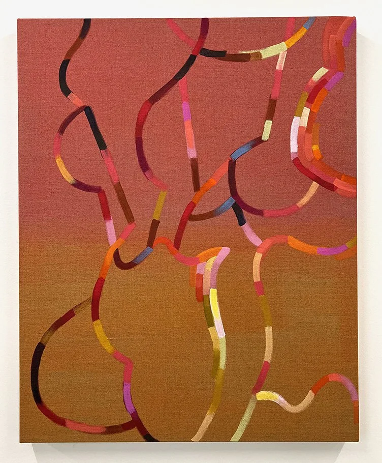 Breathless Length 1, 2025
Distemper and acrylic on linen
30" x 24"