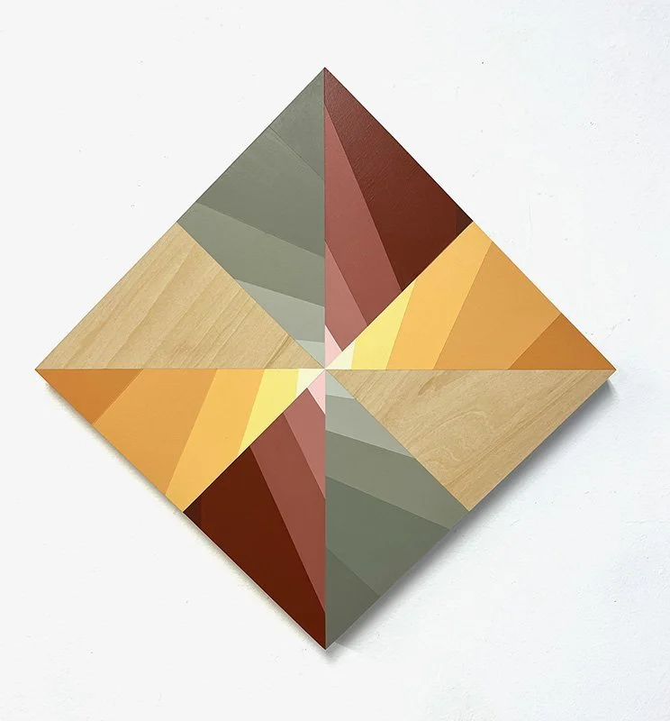 Sundog 43, 2023, acrylic on panel, 17" x 17"