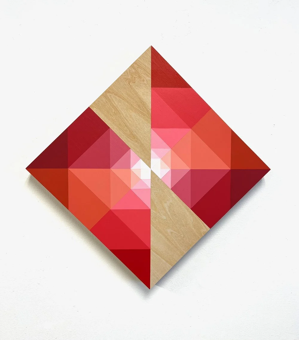 Sundog 34, 2023, acrylic on panel,  17" x 17"