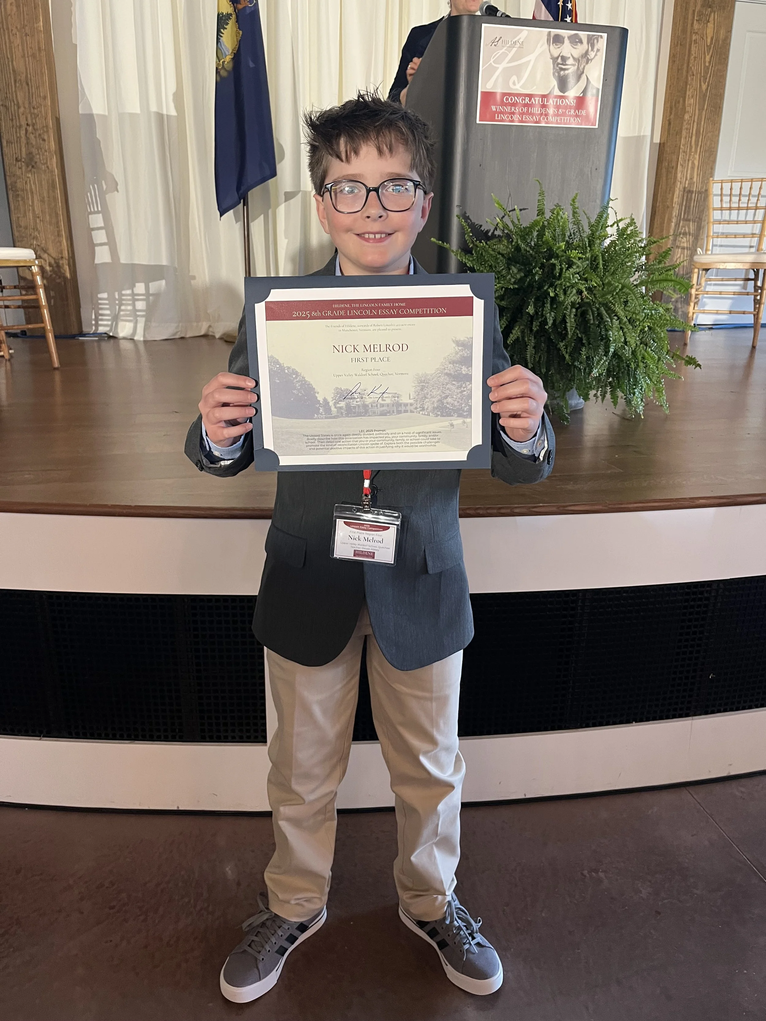 Congratulations to our Lincoln Essay Competition Winners!