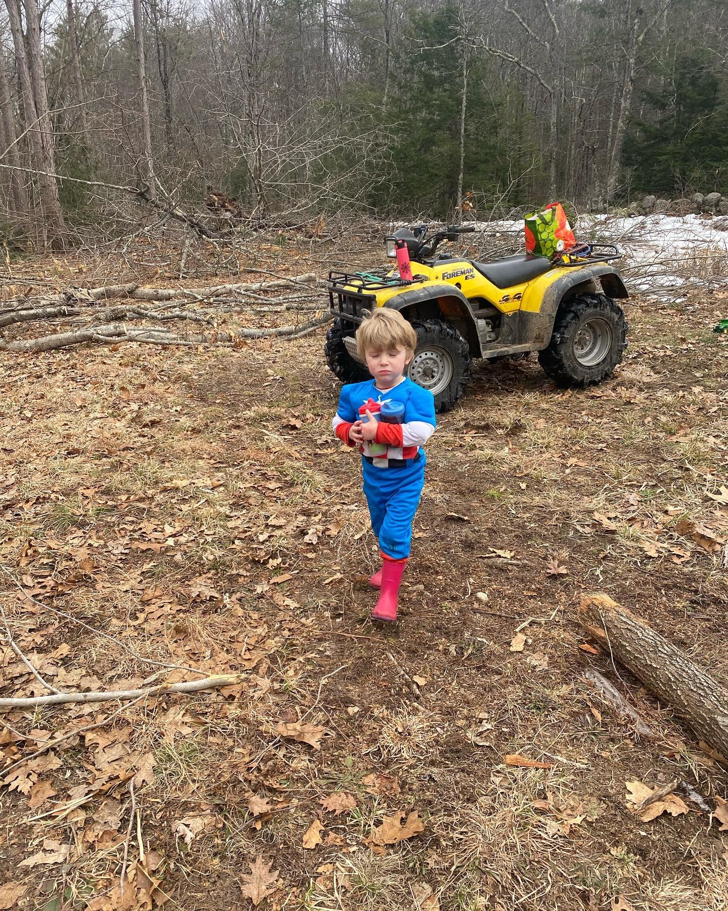 Does every farm have the help of super heroes when clearing fields, or is it just us? We are feeling pretty lucky over here.