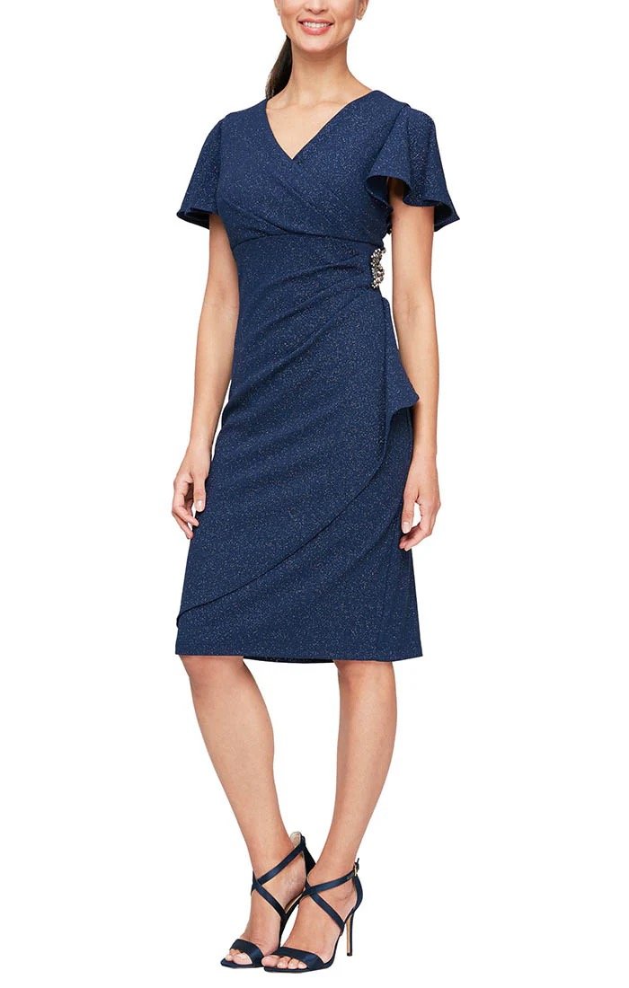 Metallic Knit Dress