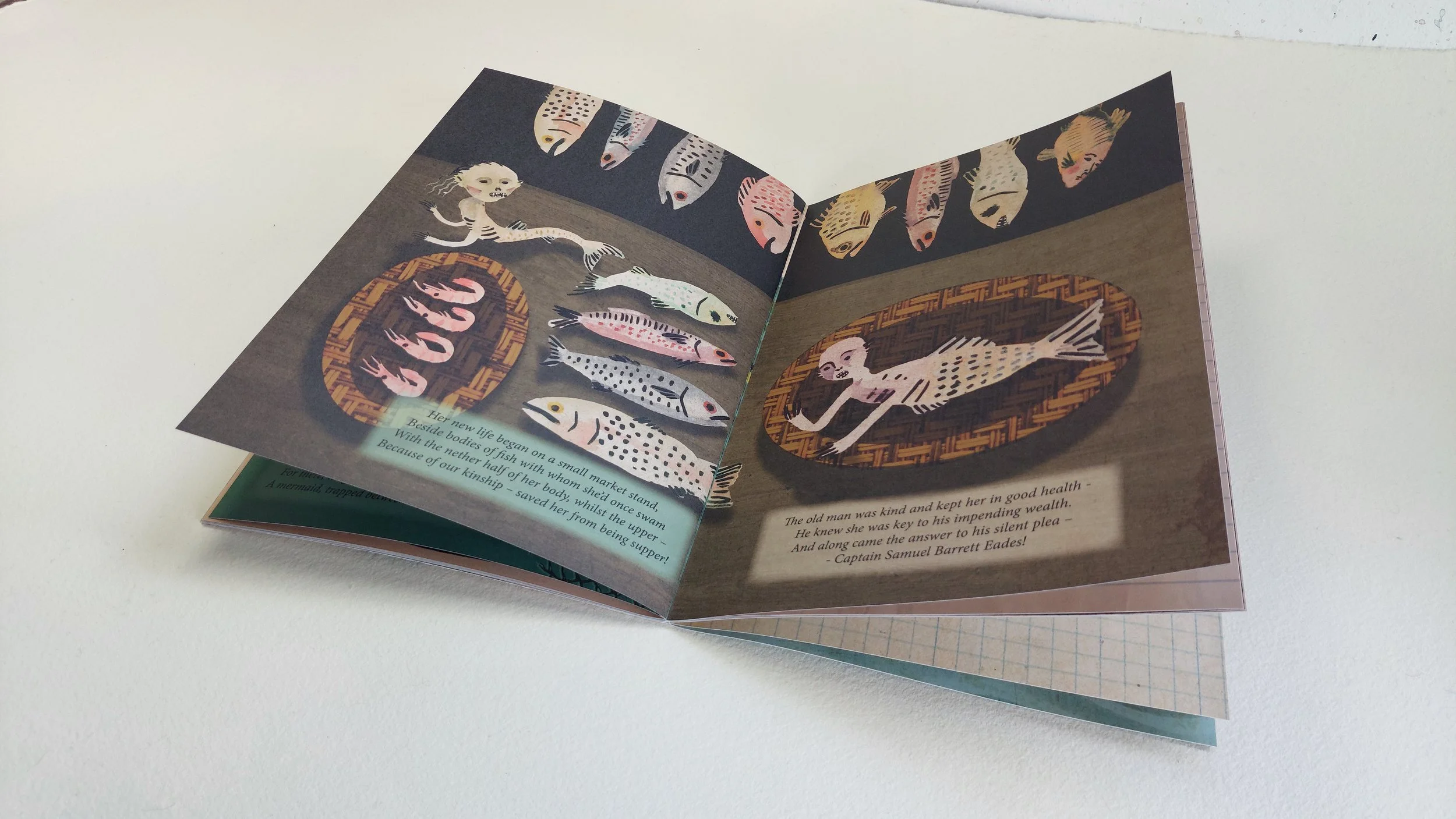 Feejee Mermaid zine book