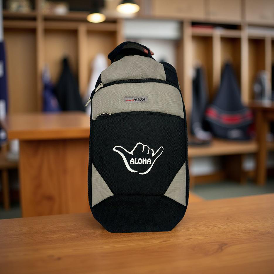 The Aloha Golf Collection Shaka Shoe Bag — Roger Dunn Golf Hawaii