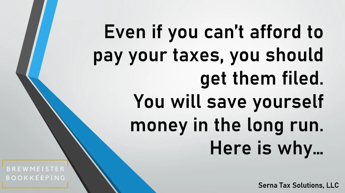 Why you should file, even if you can’t pay