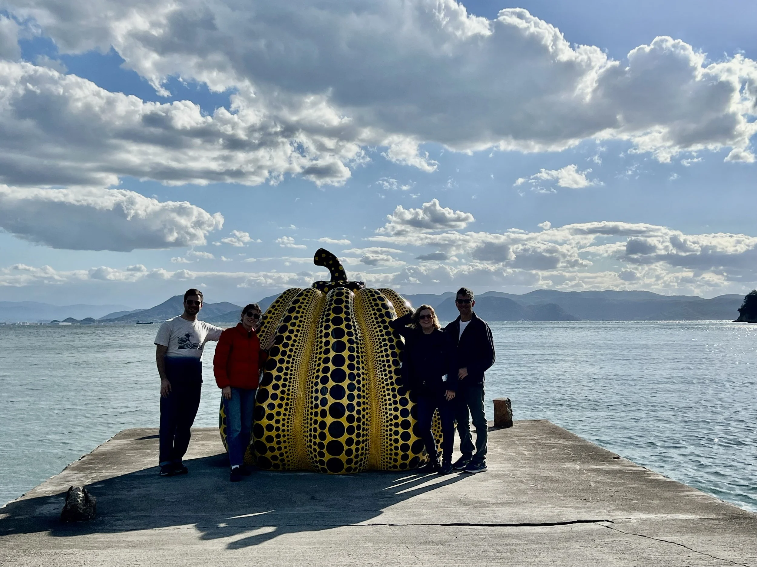 Pumpkin by Yayoi Kusama , Naoshima, Japan