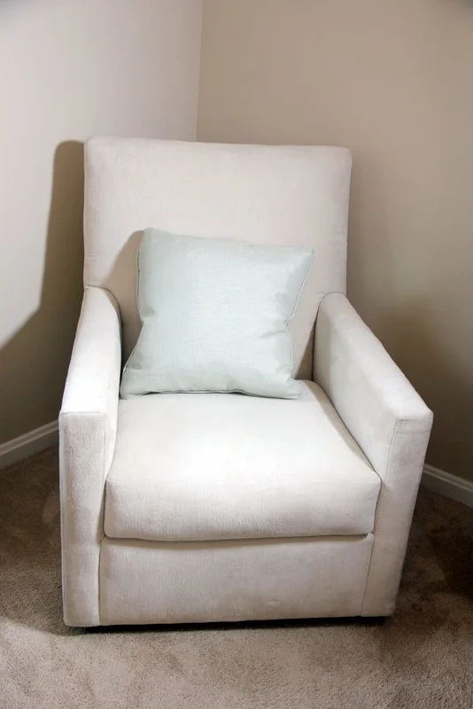 Pair of White Swivel Rockers