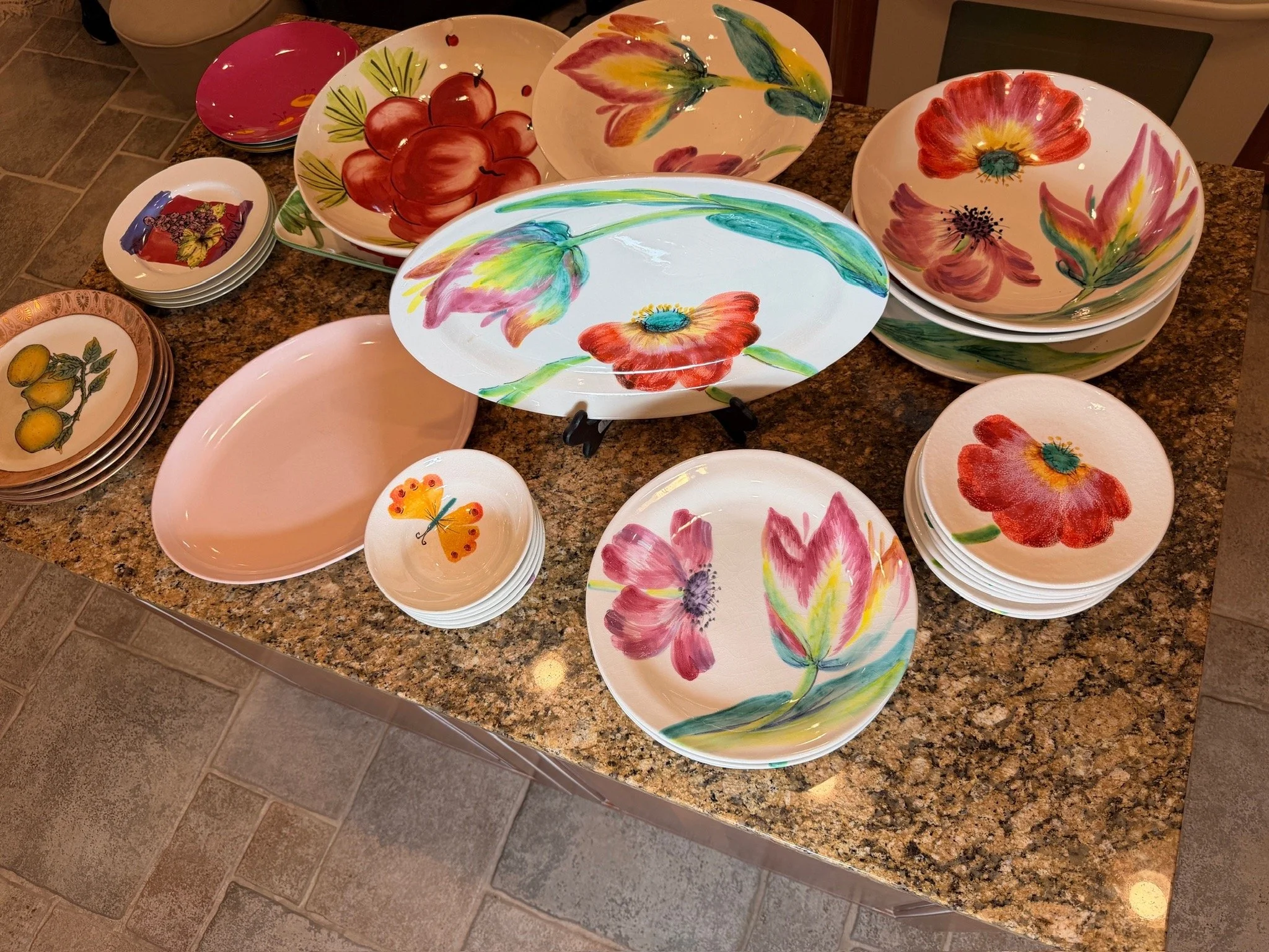 Vietri hand-painted Italian plates