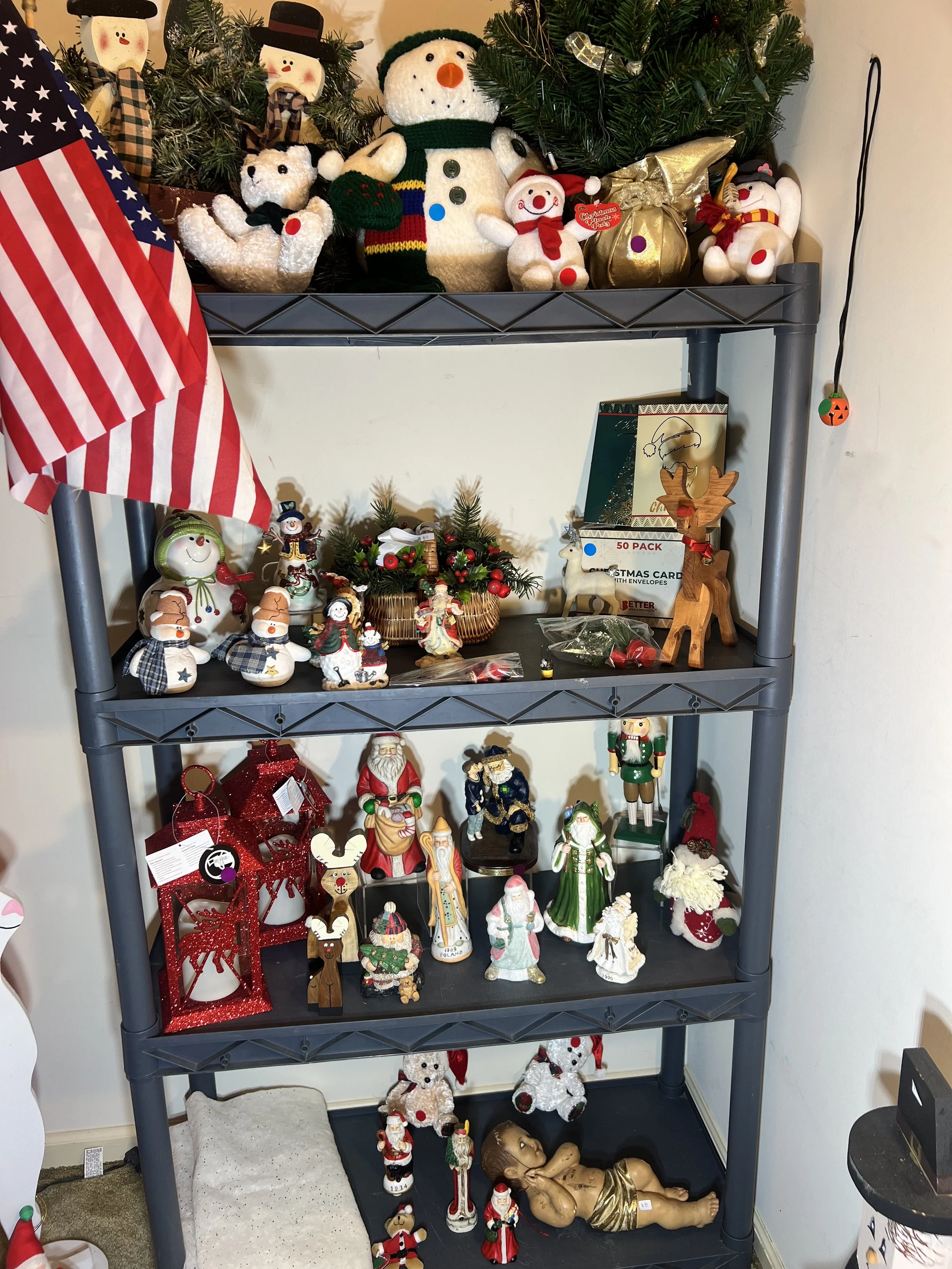 Various winter and Christmas decor