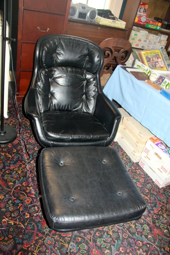 Selig Mid Century Chair & Ottoman