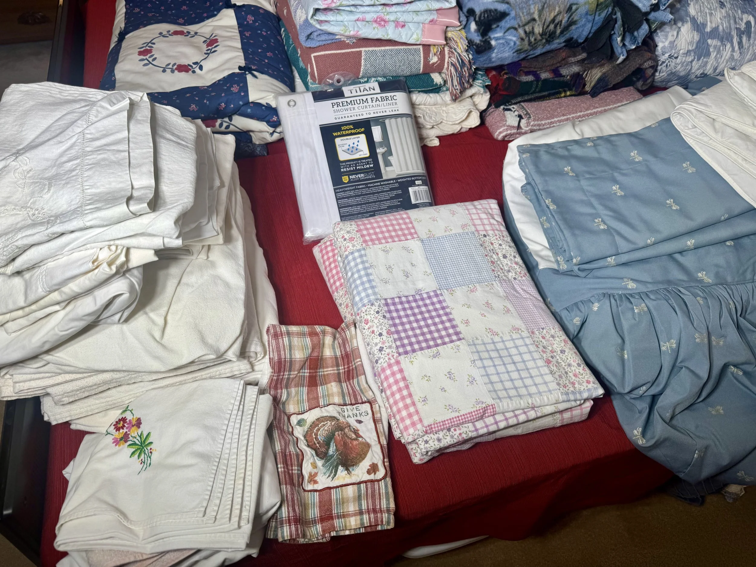 various linens 