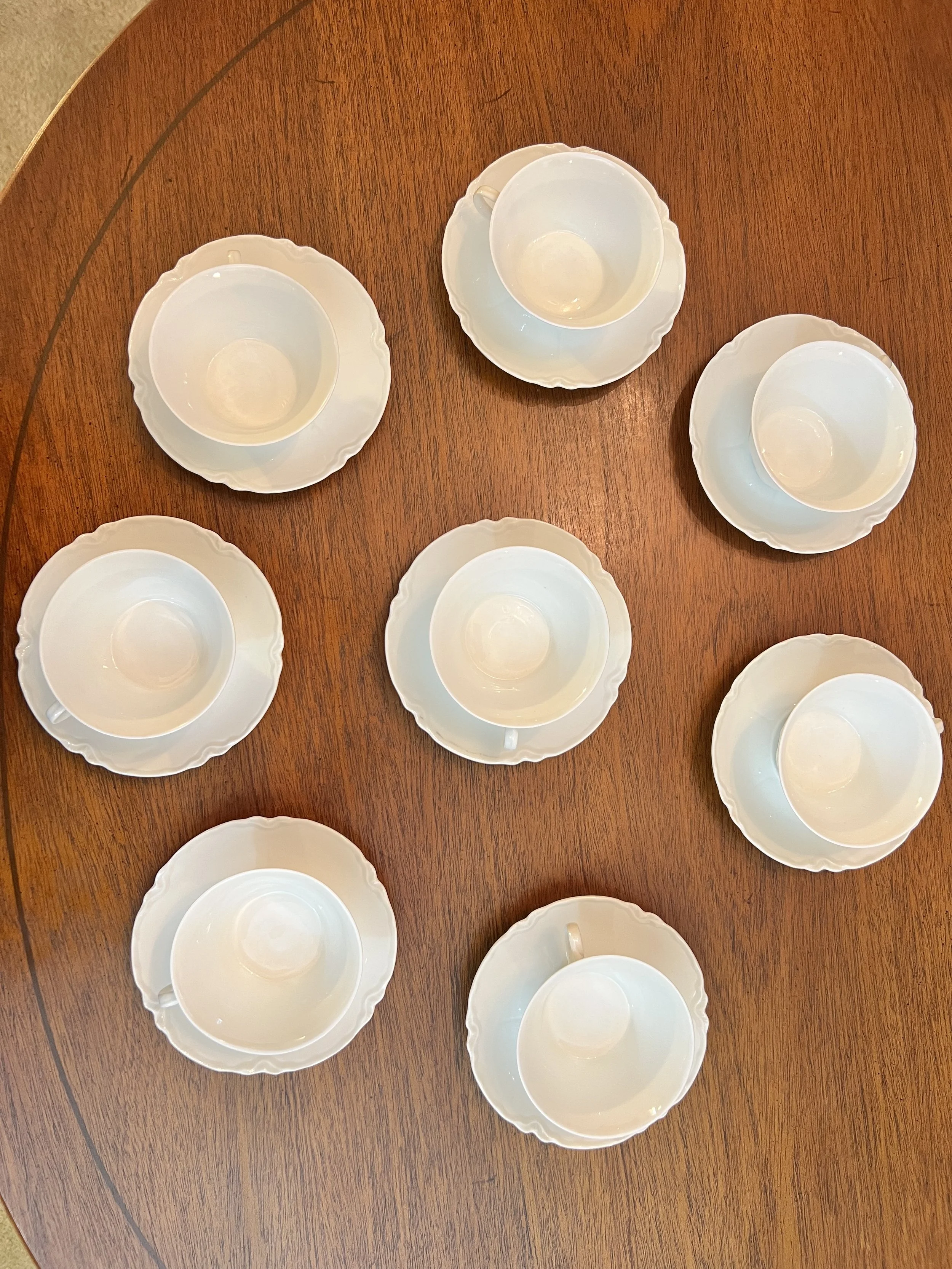Limoges tea cups. and saucers