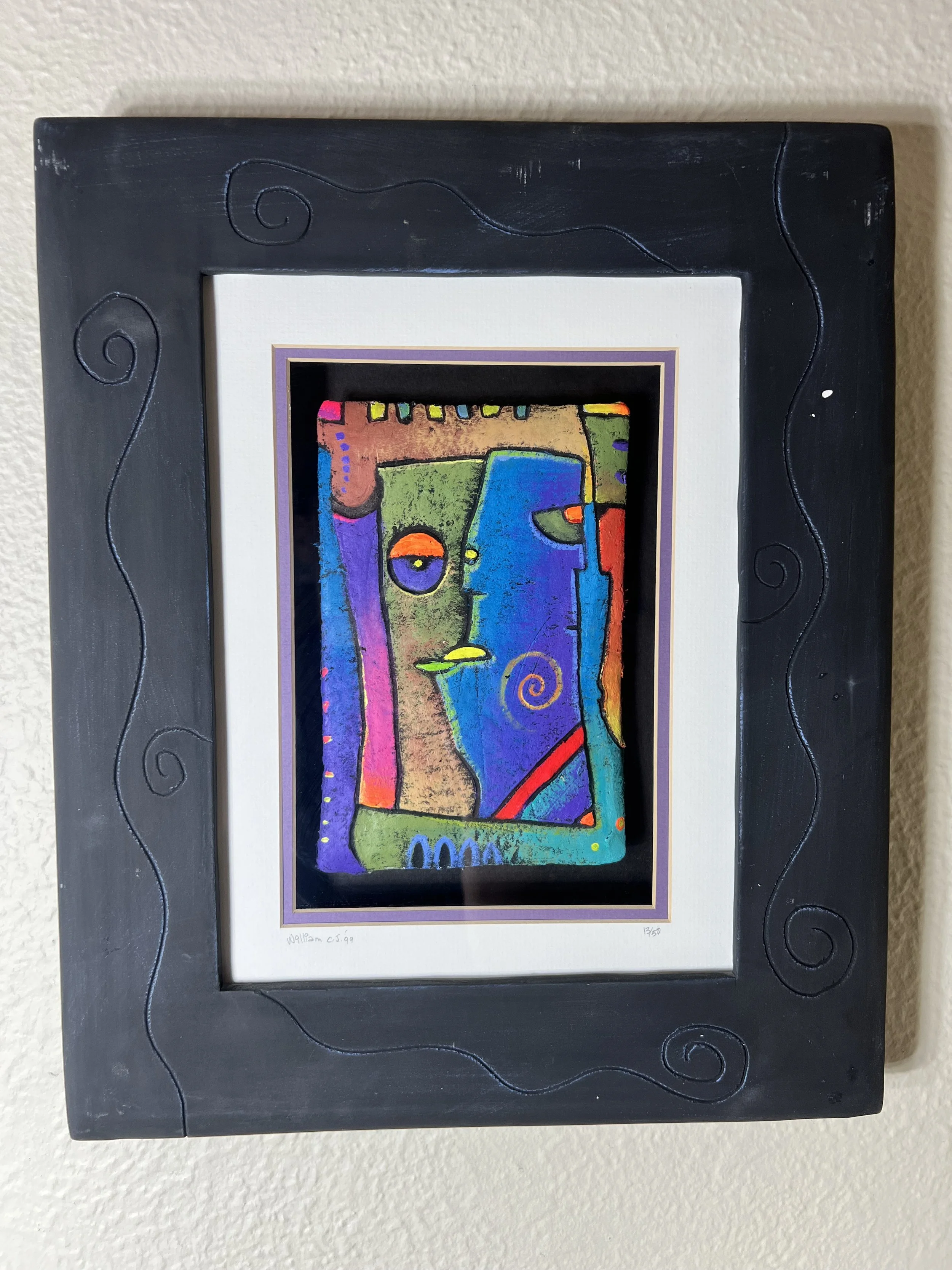 William C.J. - Mixed Media in custom frame