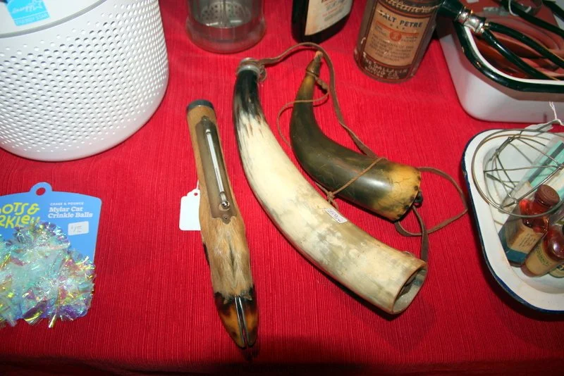 Powder Horns, Deer Leg Thermometer