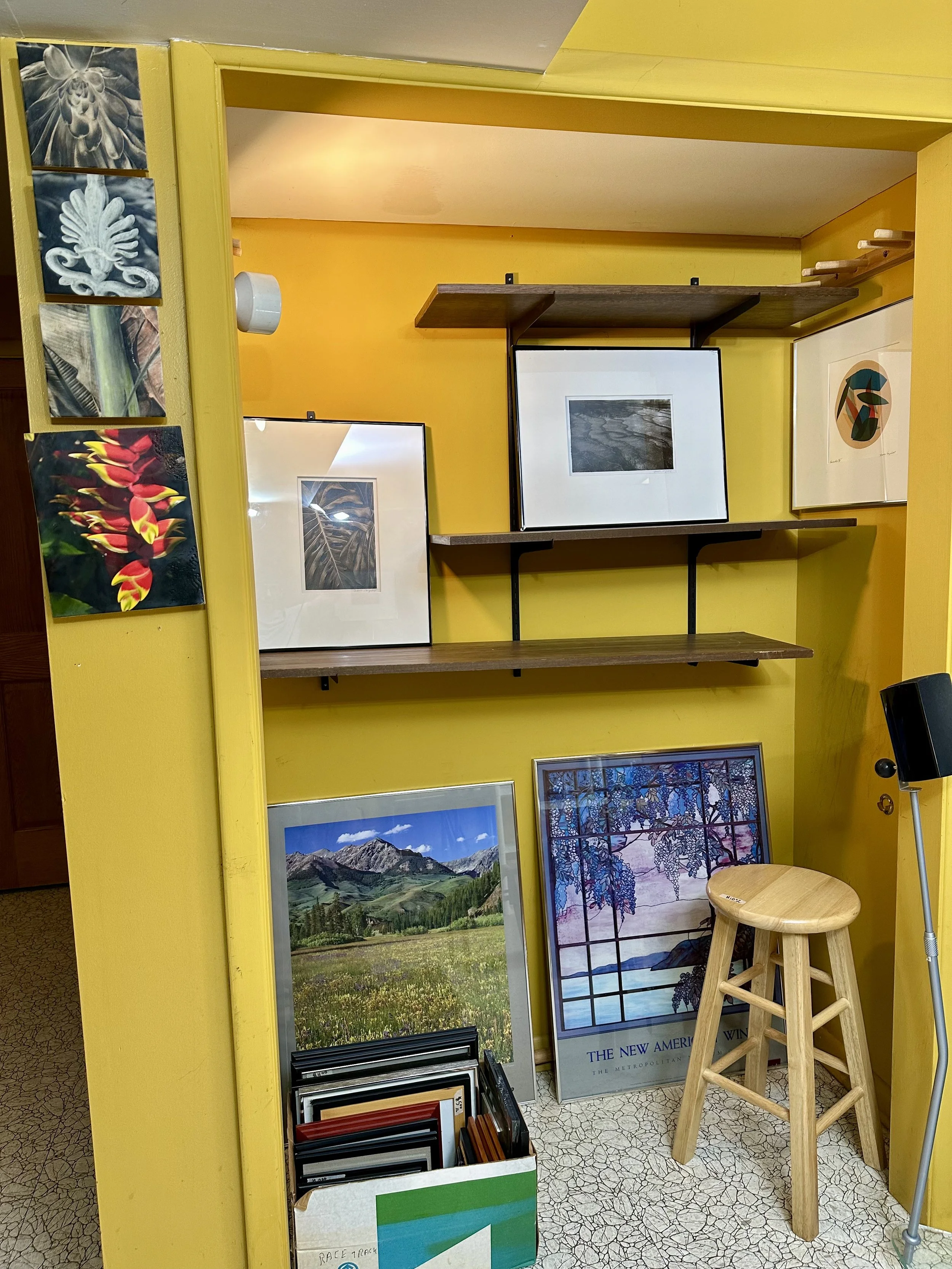 various frames and framed art