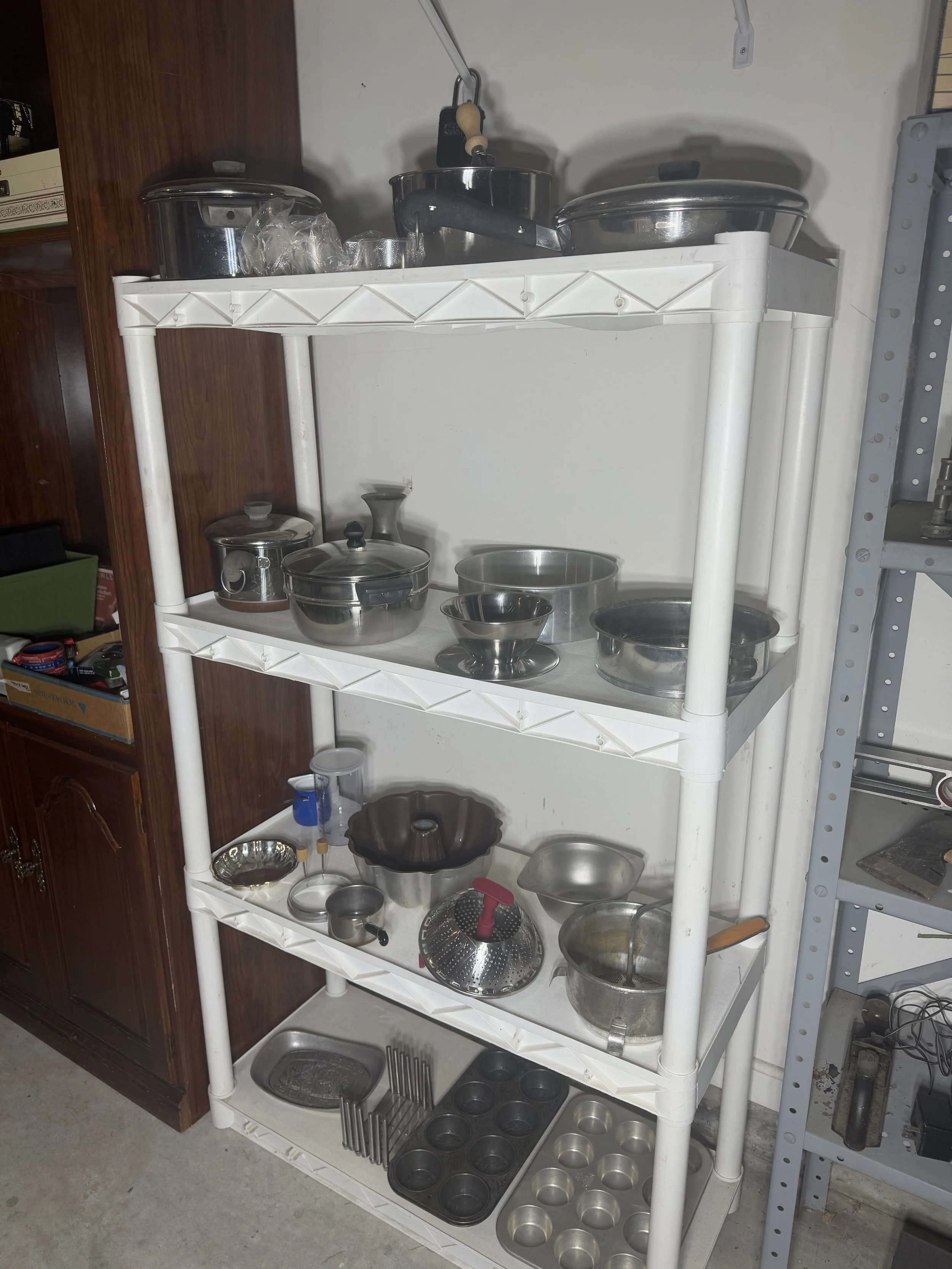 various serving dishes and baking items 