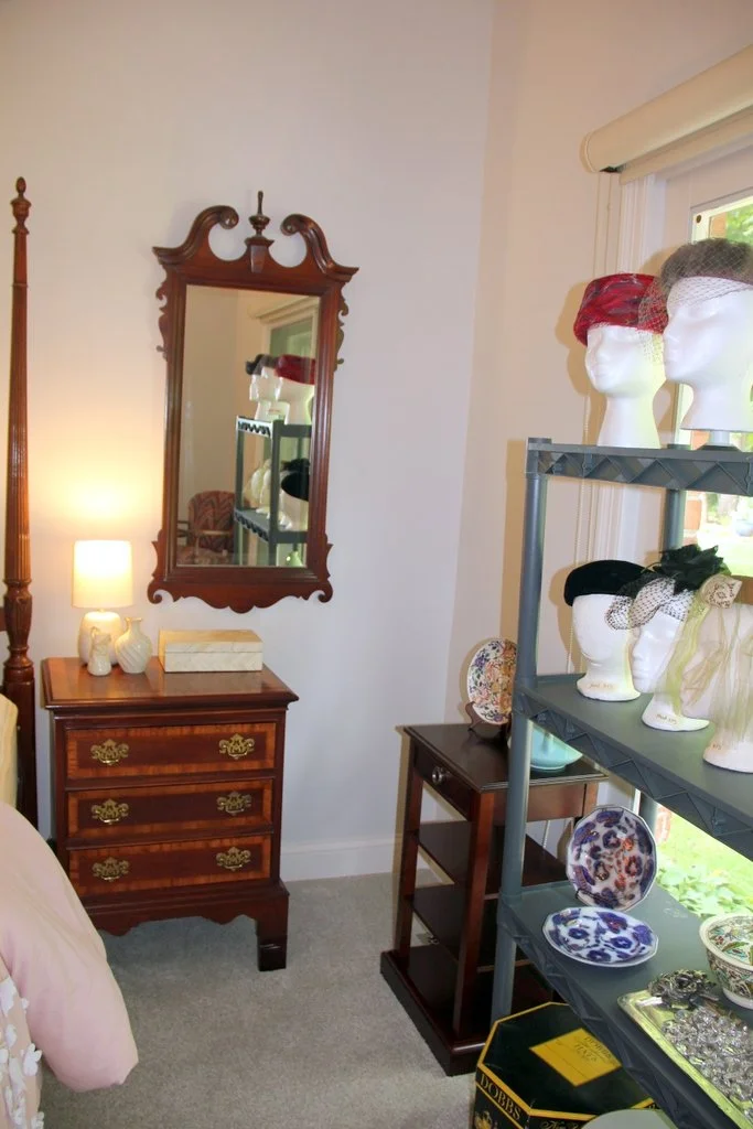 Dixie Furniture Nightstand, Chippendale Style Mirror