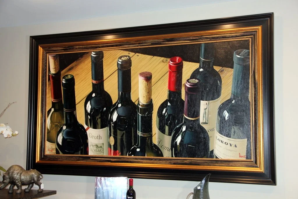 Large David Arvid Wine Bottle Giclee