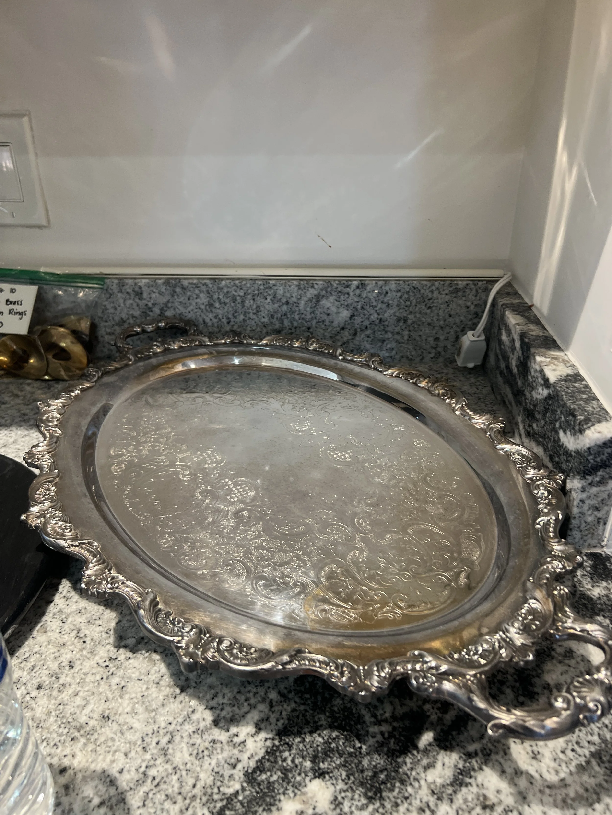 Silver plated tray