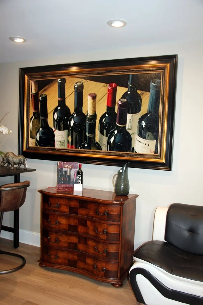 Large David Arvid Wine Bottle Giclee