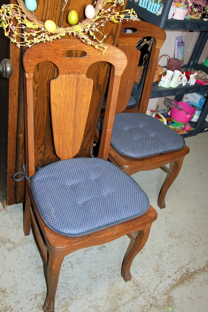 3 Oak Chairs