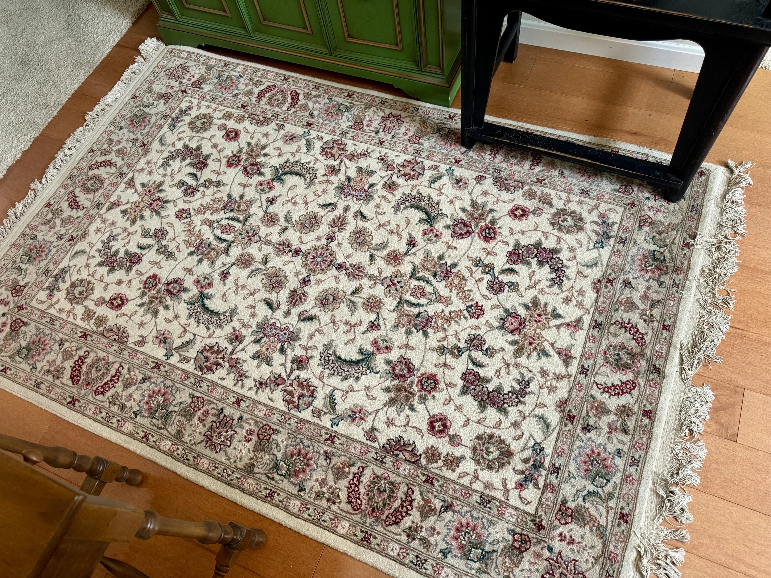 4x6 hand knotted Persian rug