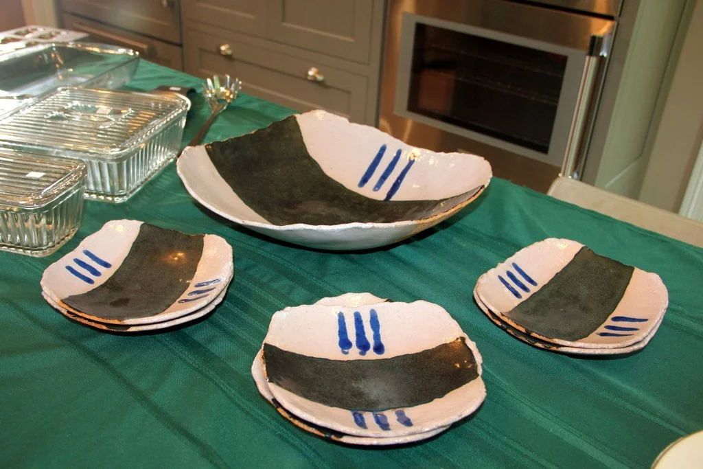 Phoebe Turner Pottery 7 pc. Salad Set