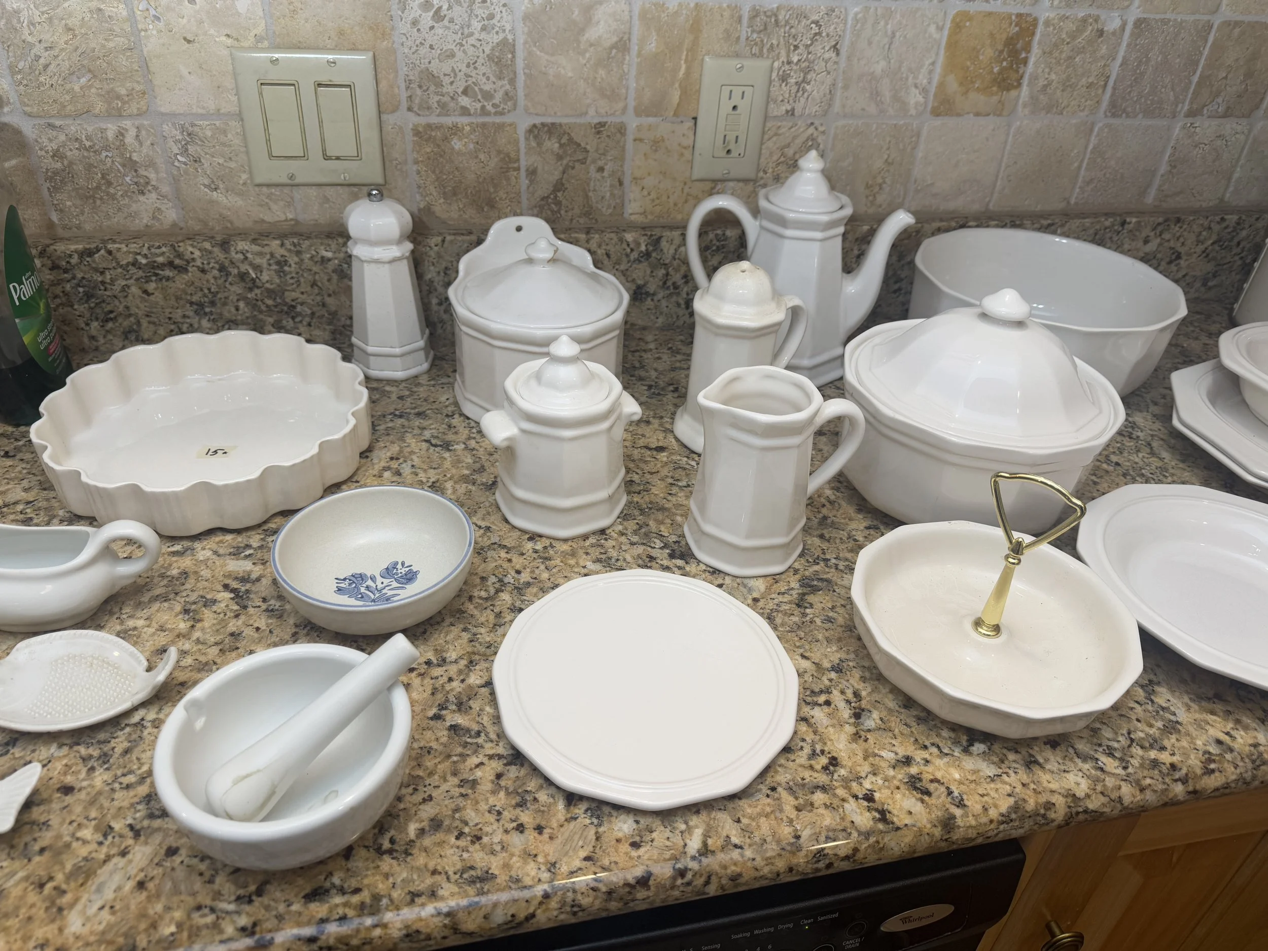 White Ironstone / Ceramic Serveware Collection