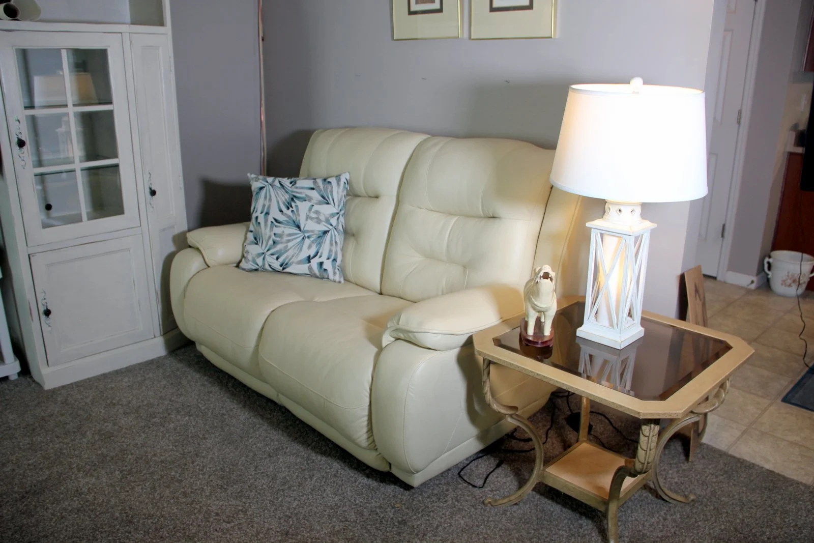Leather Reclining Loveseat