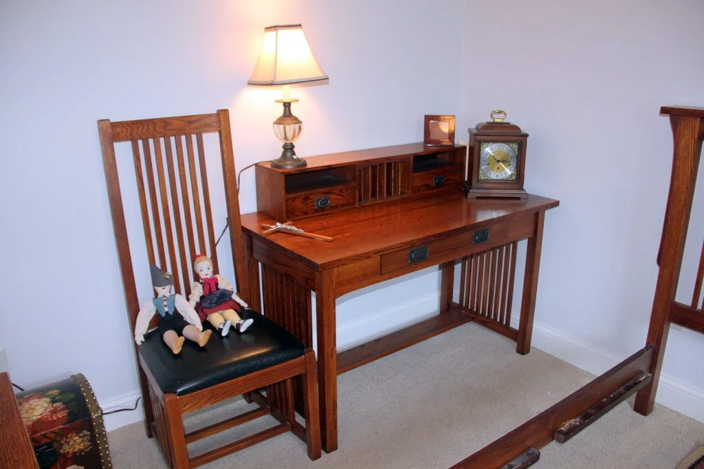 Mission Oak Style Desk & Chair