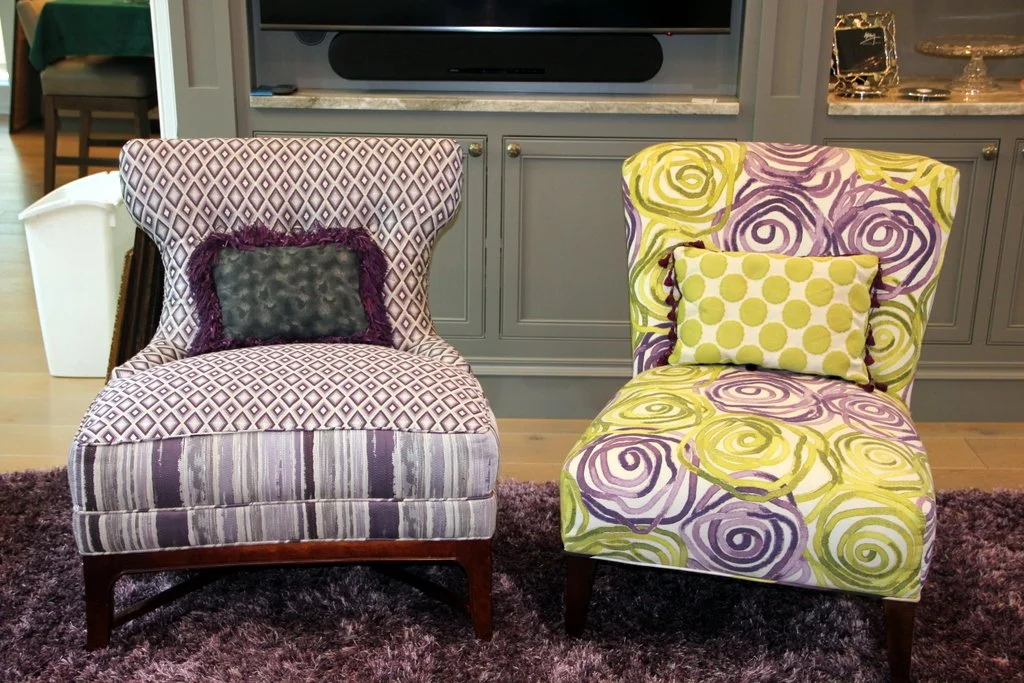 2 Modern Accent Chairs
