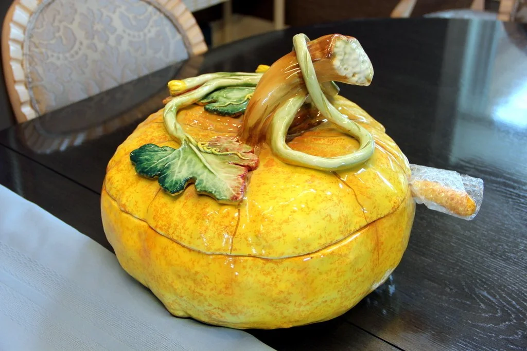 Large Pumpkin Soup Tureen