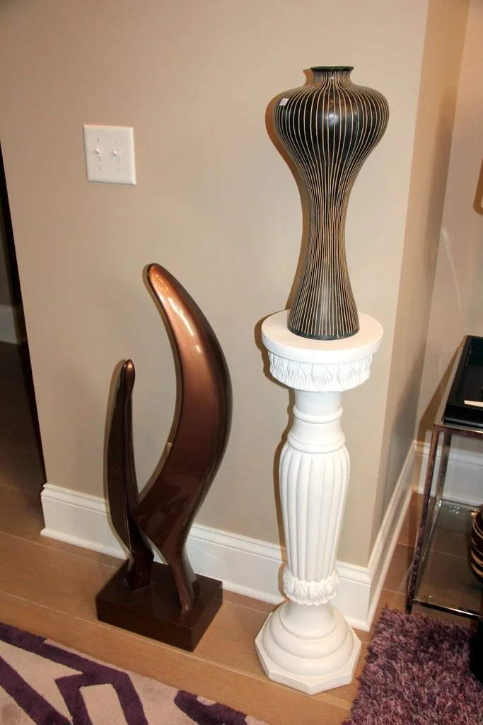 James Myford Sculpture, Pedestal & Vase