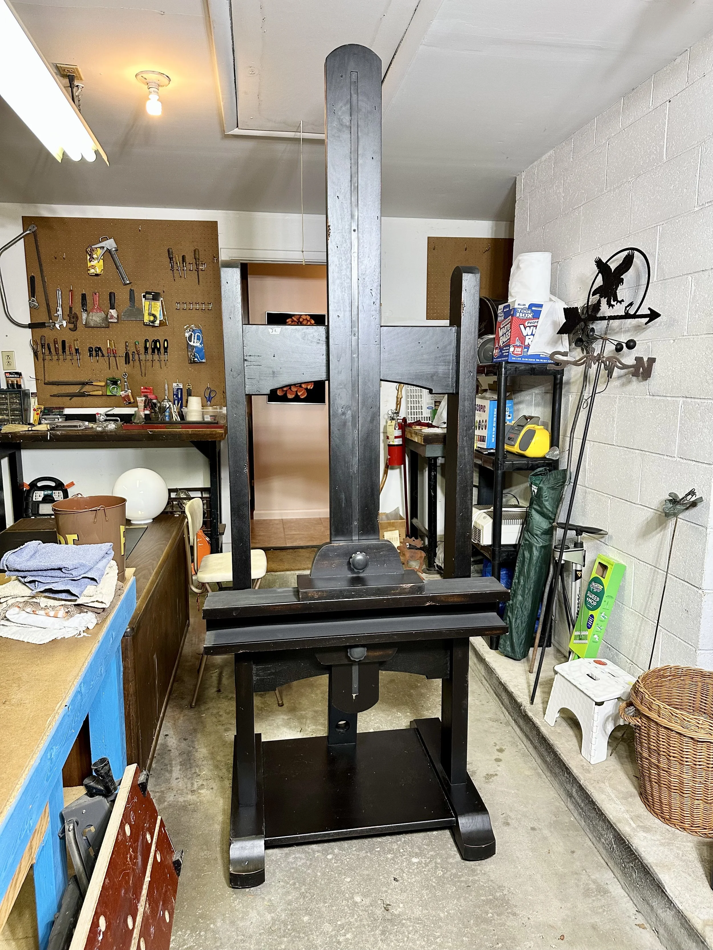 Very large wooden easel