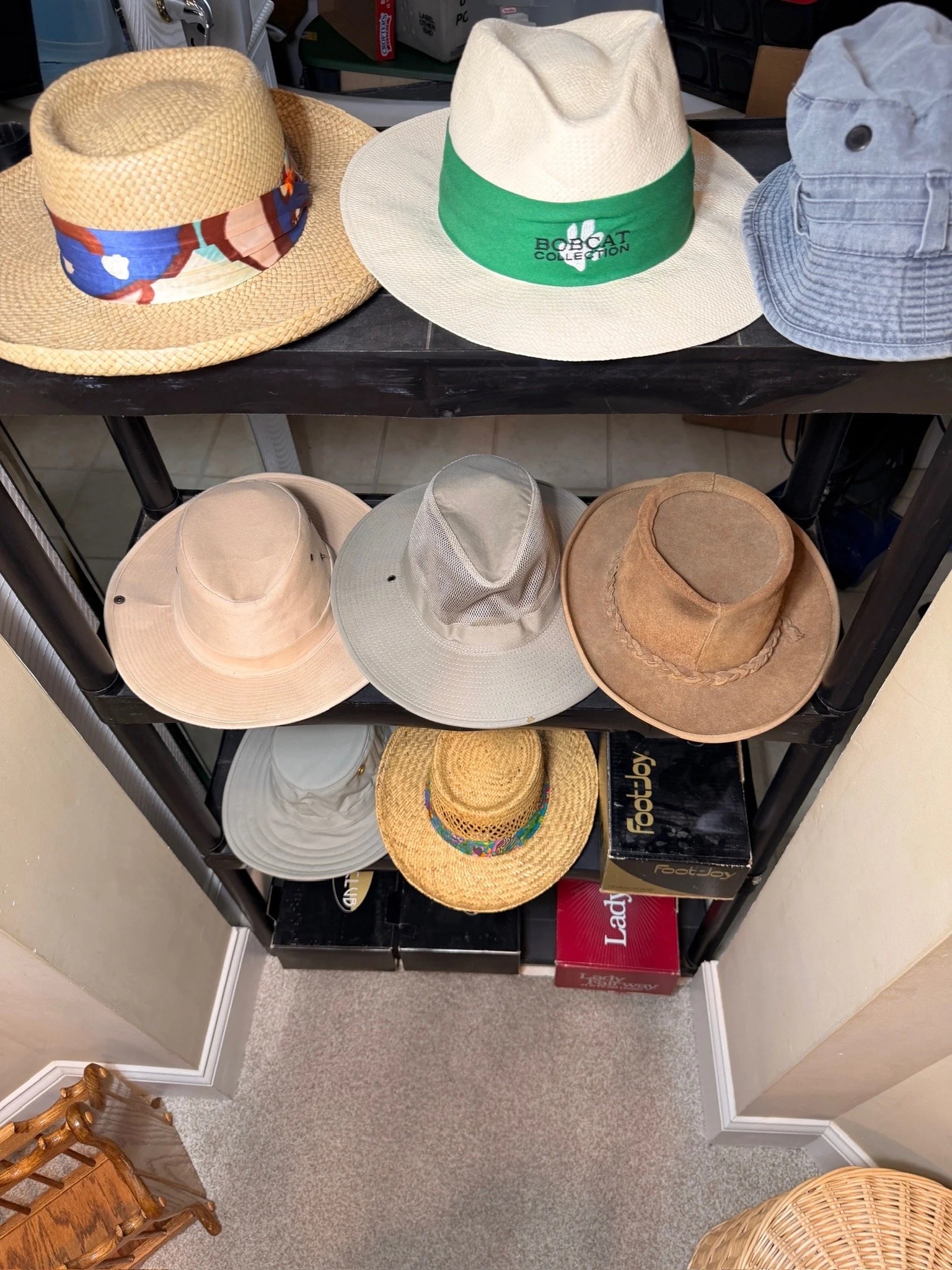 Various men's hats