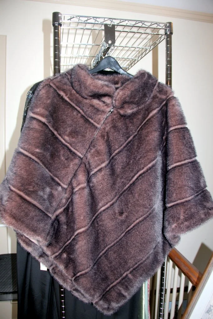 Fabulous Furs Faux Mink cape